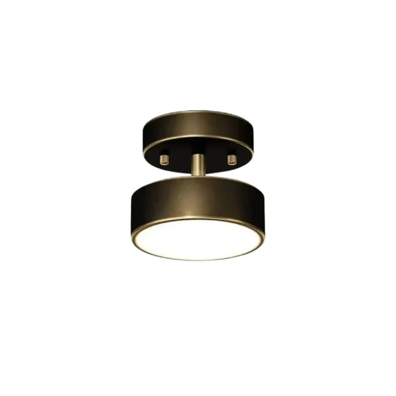 Modern LED Takmonterad Lampa - Dimmerbar - Justerbar Färgtemperatur - Kopparfinish - Lämplig för Sovrum, Vardagsrum och Korridor
