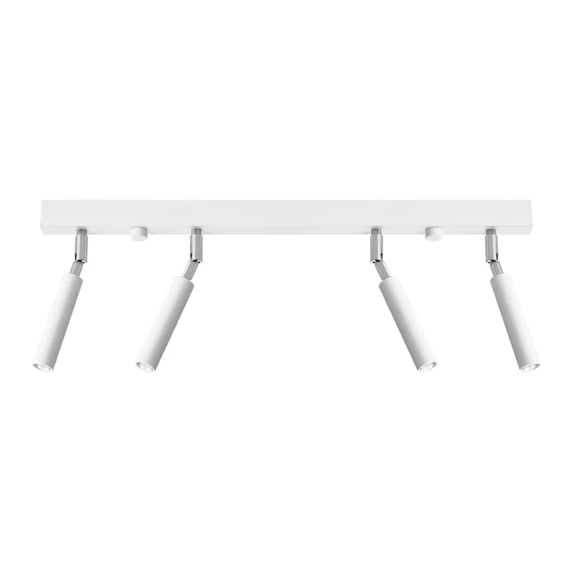 Eyetech Spottaklampa - 4-Ljus Vit - Justerbar Riktning - Minimalistisk Design - Pulverlackerad Stål - Utbytbara G9 Lampor - Loftstil Belysning