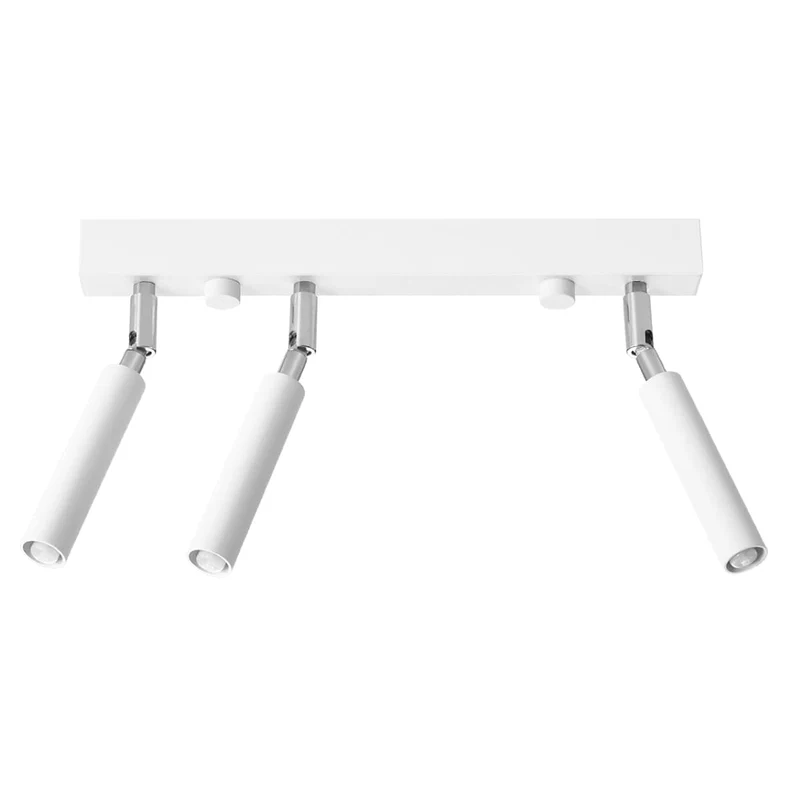 Eyetech Spot Taklampa - 3-Ljus Vit - Justerbar Riktning - Minimalistisk Design - Pulverbetsad Stål - Utbytbara G9 Lampa - Loft Stil Belysning