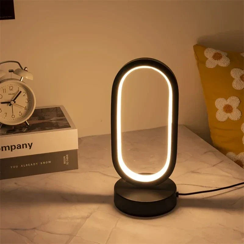 LED Bordslampa – U-formad Design – Varm Ljus – Modern Stil - Idealisk För Sovrum - Vardagsrum - Skrivbordsanvändning