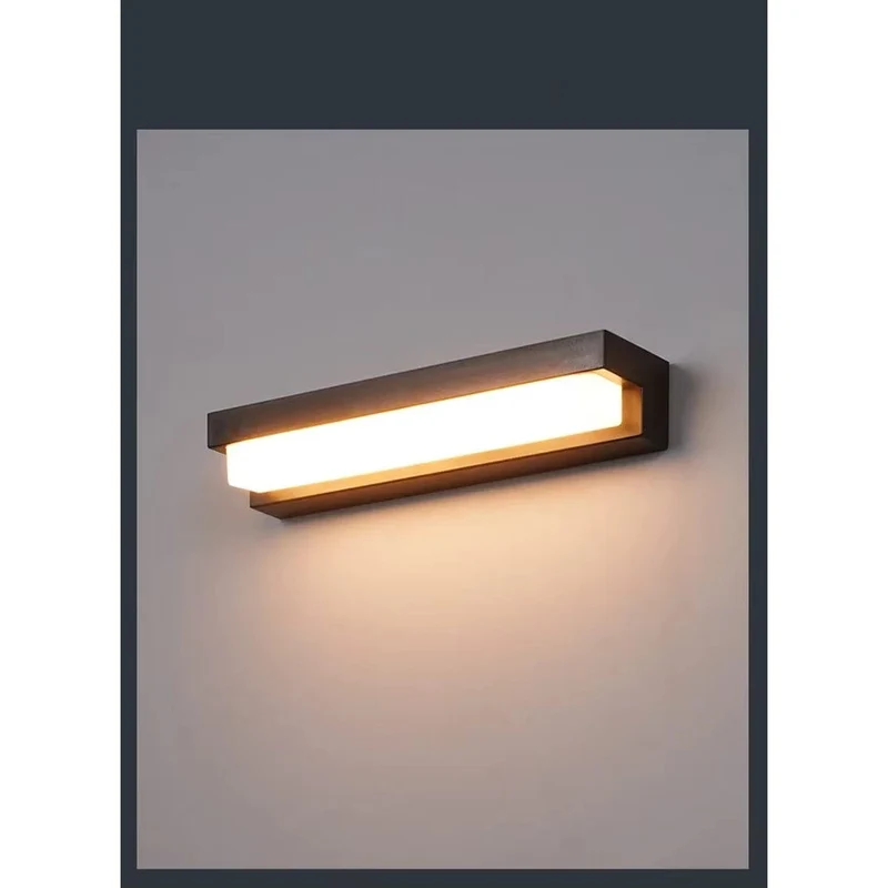 LED Solarskydd Vägglampa - Väggmonterad - Vattentålig - Justerbar Färgtemperatur - Idealisk För Utomhusområden - Intelligent Ljuskontroll