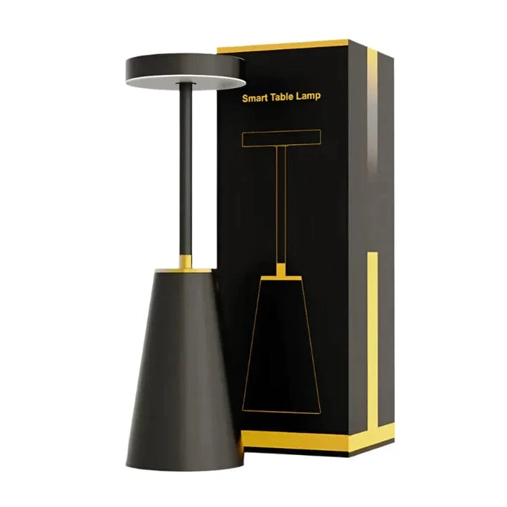 LED Laddningsbar Skrivbordslampa - Touch Dimming - Modern Design - Tre Färgtemperaturer - Sladdlös - Ideal För Inomhusbruk - Snygg Estetik