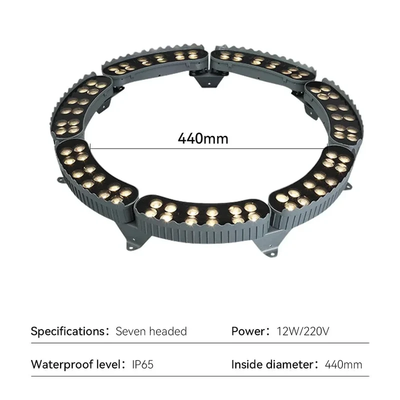 LED Utomhus Spotlights Med Spikfäste – IP65 Klassad - RGB - Aluminium - Trädgårdslandskapsbelysning - 12W - Hållbar och Väderbeständig