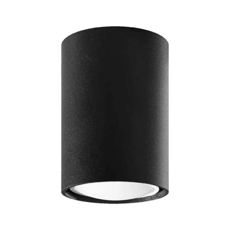 LAGOS 10 Svart Taklampa - Modern Minimalistisk Design - Hållbar Stål - Lätt Installation - GU10 Lampa Kompatibel