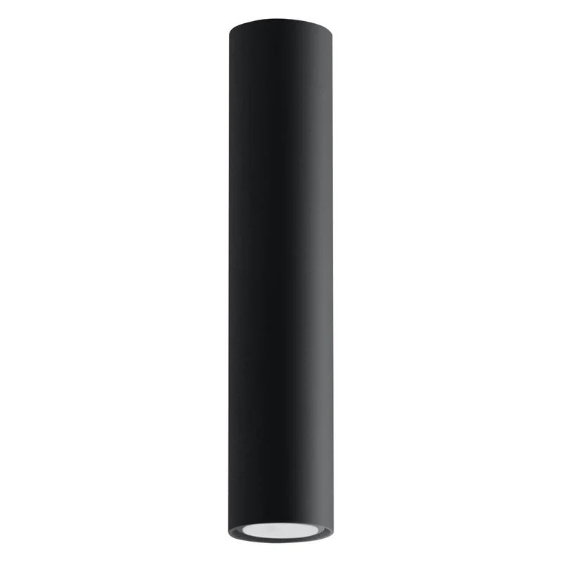 Taklampa Lagos 30 Svart - Modern Svart Taklampa - Pulverlackerad Stål - Utbytbara GU10 Lampor - Elegant Cylindrisk Design