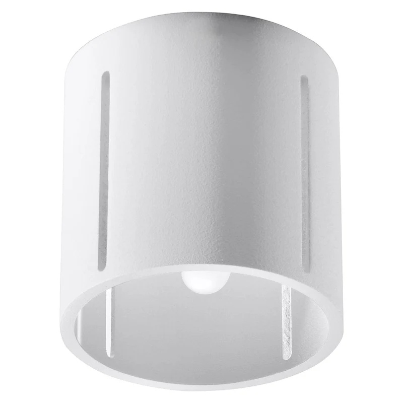Taklampa Inez Vit - Modern Perforerad Taklampa - Aluminium - Utbytbara G9-lampor - Elegant Vit Finish - Futuristisk Belysningseffekt