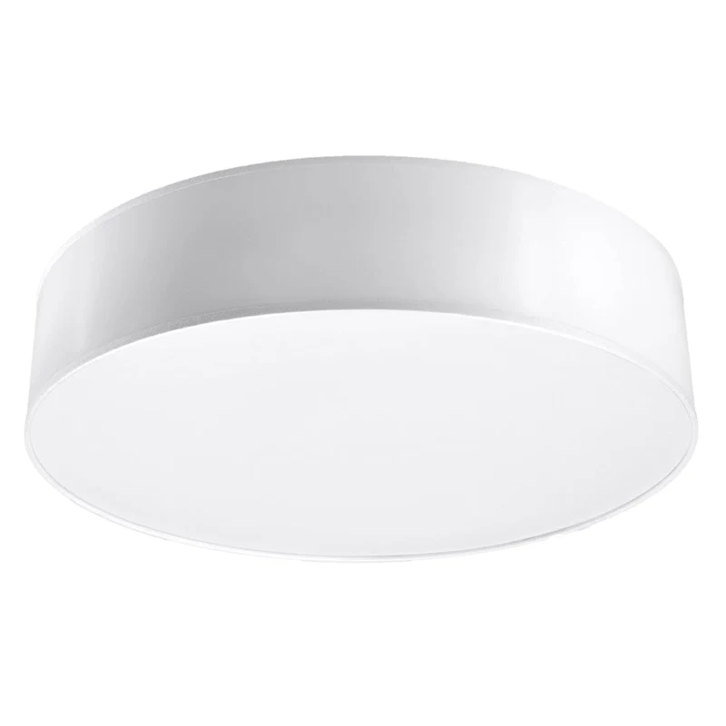 Taklampa Arena 55 Vit - Rund Minimalistisk Design - Utbytbara E27-lampor - Lätt underhåll - Hållbar och Elegant Belysningslösning