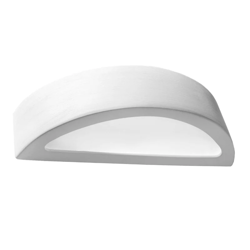 Atena Keramik Vägglampa - Vit - Modern & Klassisk Design - E27