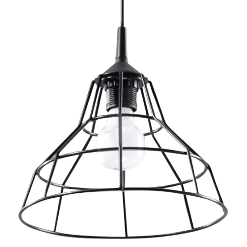 Anata Pendellampa - Svart Stål - E27 Max 15W - Modern Skandinavisk Design