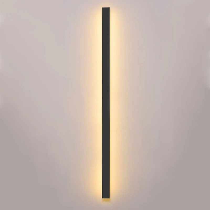 Aluminium Bakbelyst Modern Vägglampa