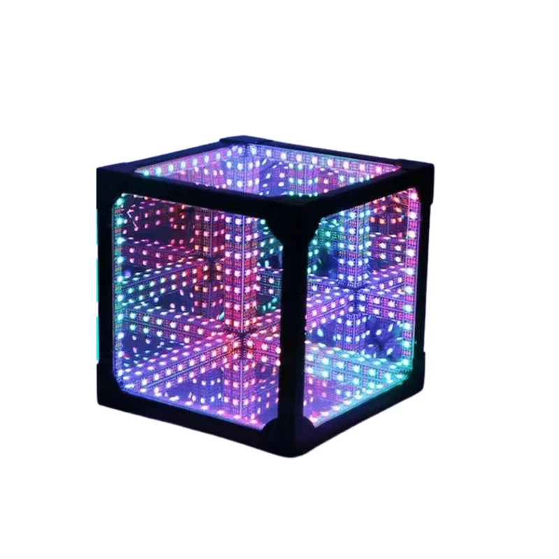 3D Kub Abyss Skrivbord Atmosfär Ljus