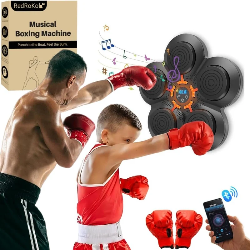 Smart Musik Boxningsmaskin Med Vuxna Handskar