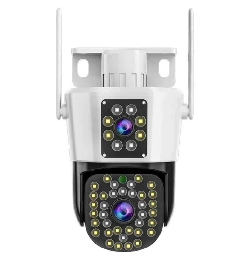 Sæt med 2 Sikkerhedskameraer med Dobbelt Linse – SecureView Duo 2-Pack