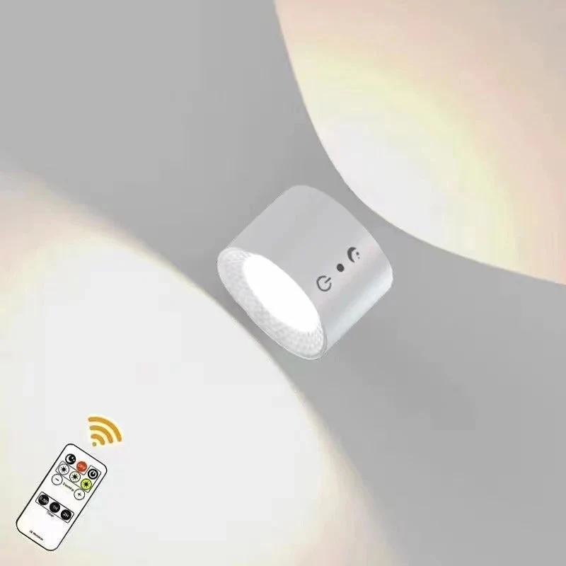 Uppladdningsbar 360° Rotationsbar Magnetisk LED Vägglampa – Justerbar Trådlös Nattlampa