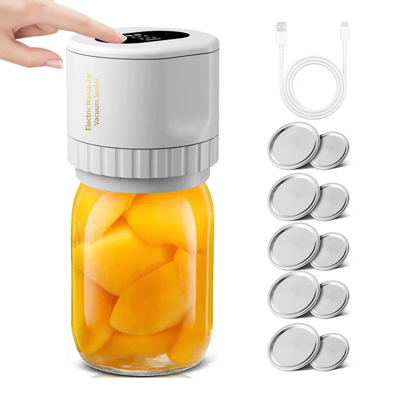 Premium Elektrisk Mason Jar Vakuumförseglare Kit