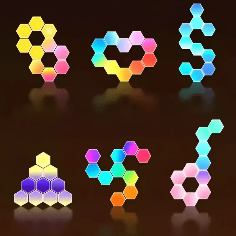 Anpassningsbara LED Hexagon Vägglampor