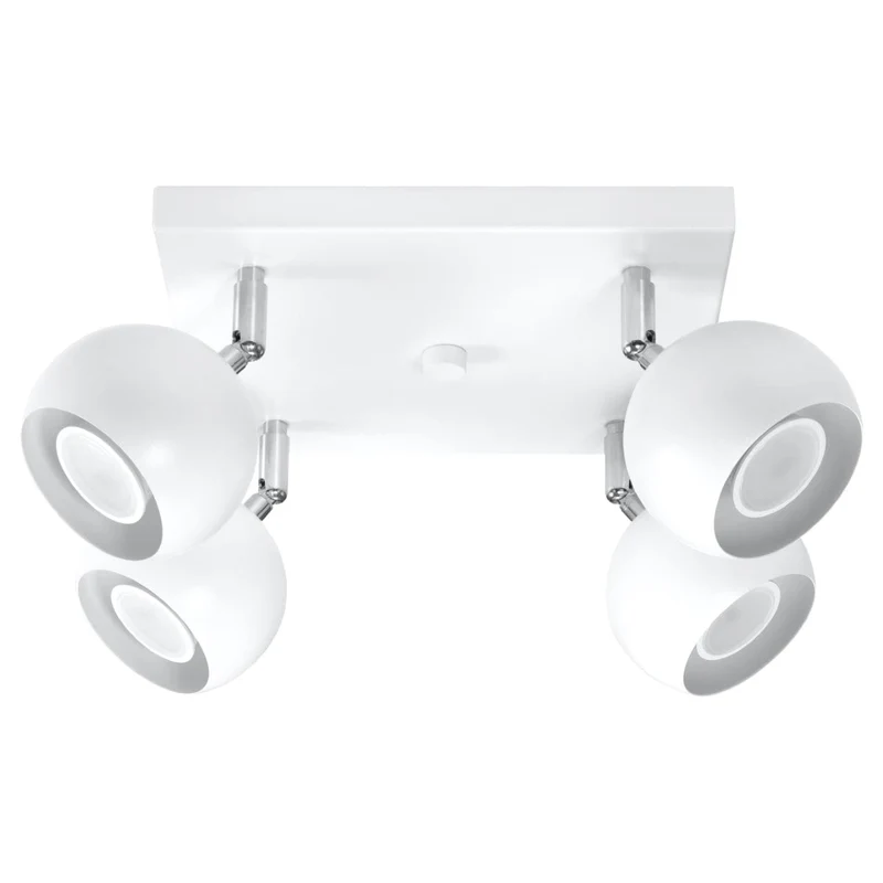 Taklampa Oculare 4 Vit - Modern Spot Taklampa - Justerbar Riktad Belysning
