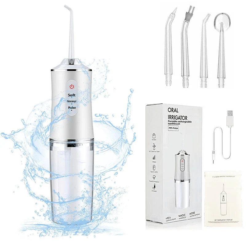 Trådlös Vattentandtrådsapparat – Bärbar Uppladdningsbar Oral Irrigator för Djup rengöring