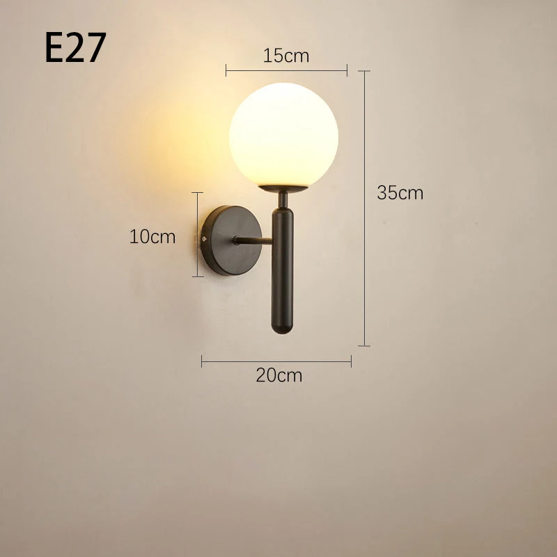 Modern vägglampa – Smidig vägglampa för sovrum och vardagsrumsdekoration – Energieffektiv sconce med enkel installation