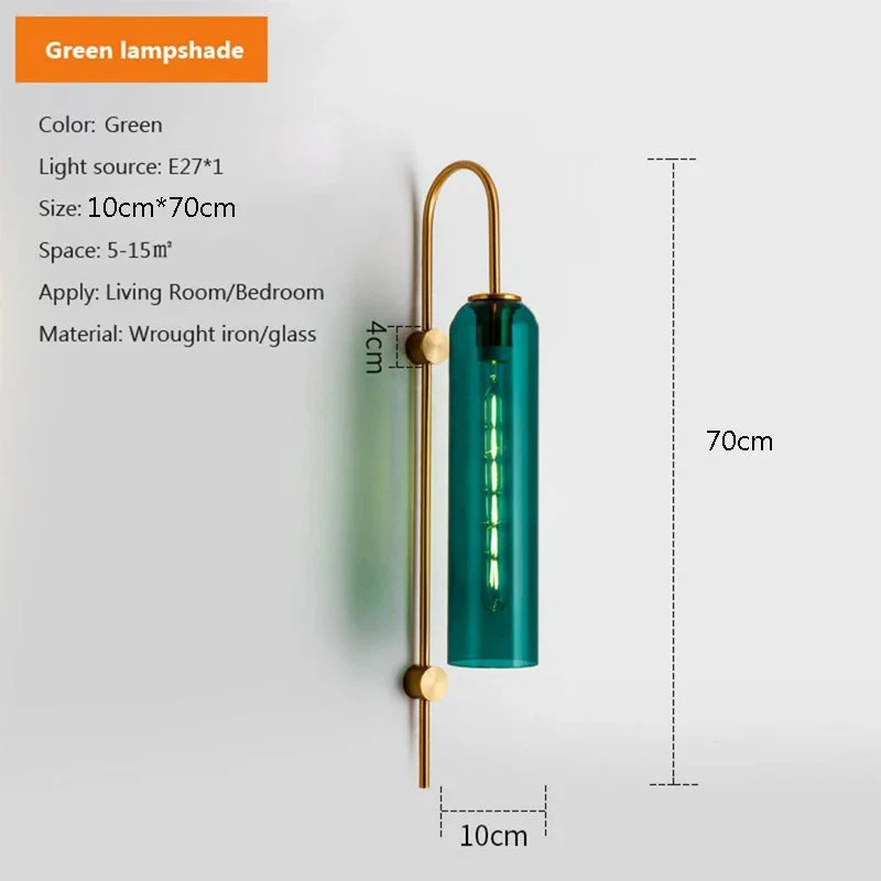 Modern nordisk glas hängande taklampa – E27 LED taklampa för sovrum och vardagsrum
