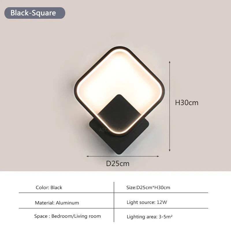 Modern LED Vägglampa – Minimalistisk Nordisk Vägglampa för Inomhusbelysning och Heminredning
