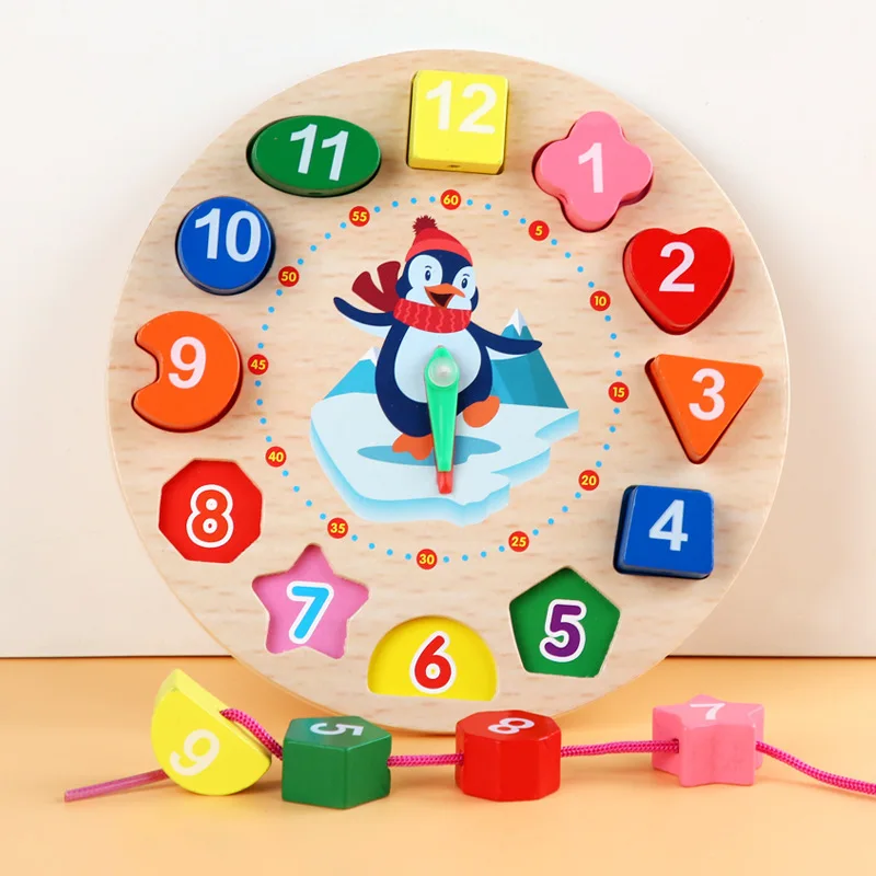 Learning Clock™ – Lek & Lär Klockan – Träklocka