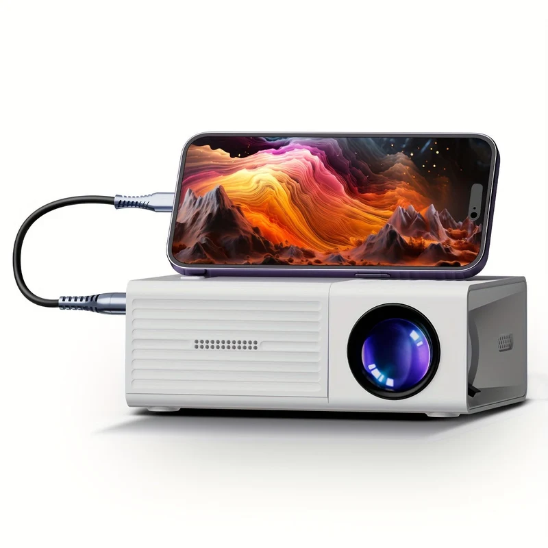 Mini Projektor med 3000 Lumen - Ultra Klar Billede