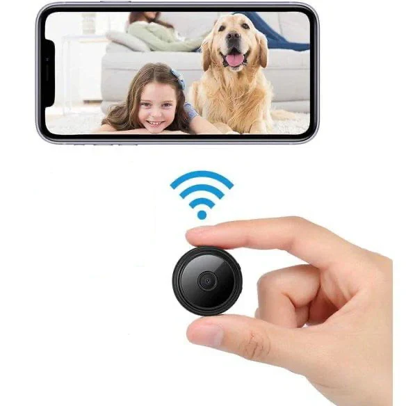 Trådløst mini kamera med lyd og live video
