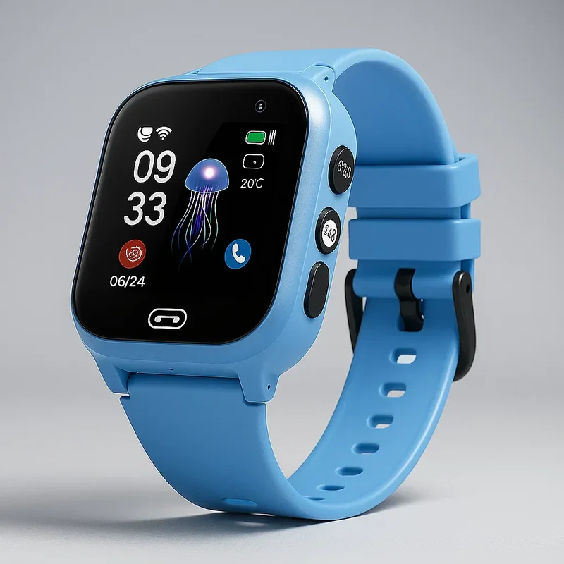 Smartwatch med GPS til børn | Vandafvisende 4G telefon med video og SOS
