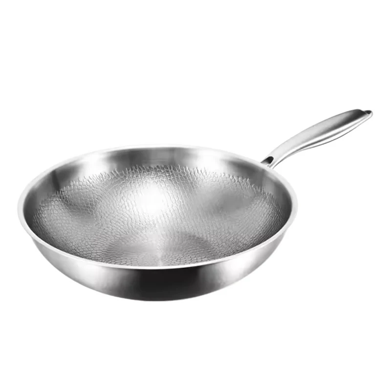 Titanium Wok Pande med Flad Bund – Sikker og Holdbar Køkkenredskab til Sund Madlavning