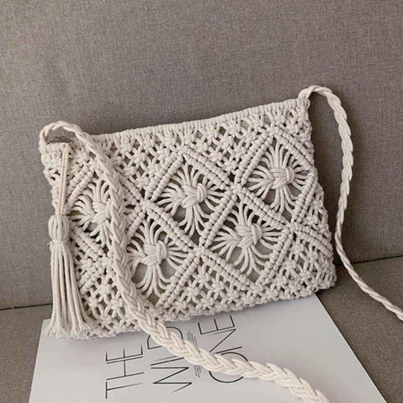 Håndtaske i vævet design fra Eindhoven – Elegant sommertaske til kvinder