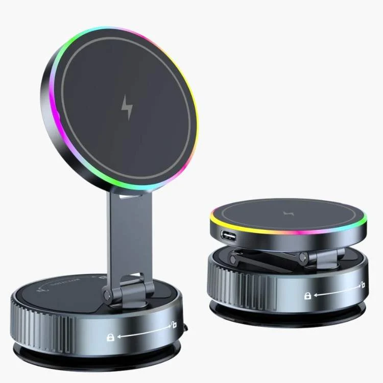 Trådløs oplader med 360-graders magnetisk funktion