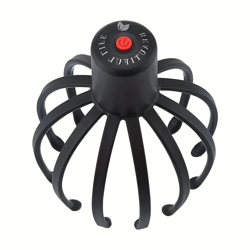 USB Genopladelig Skaldet Massageapparat i Blæksprutteform – Kompakt