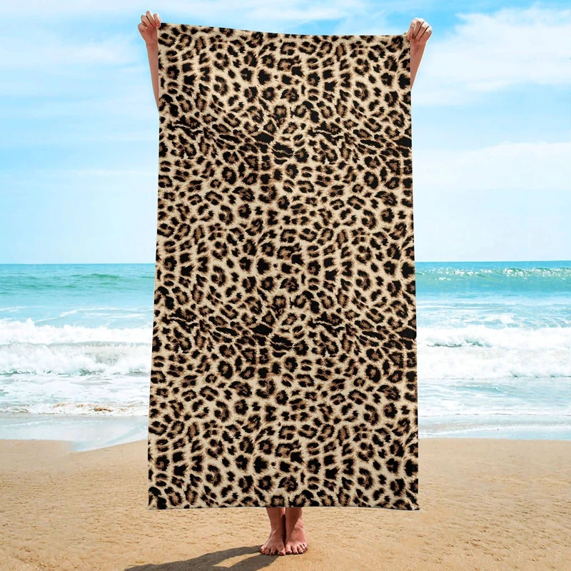 Super Blød Mikrofiber Strandhåndklæde - Hurtigtørrende Design