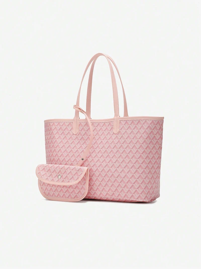 Stilfuld og Praktisk PVC Skuldertaske til Kvinder