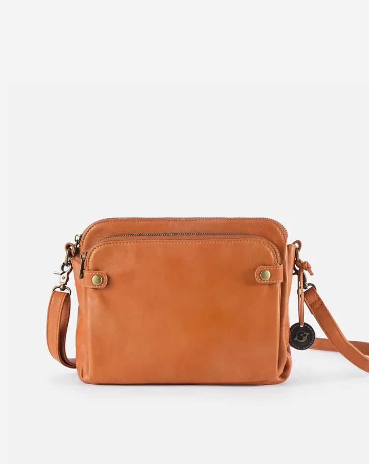 Elegant Crossbody Taske i Læder - Stil og Funktionalitet