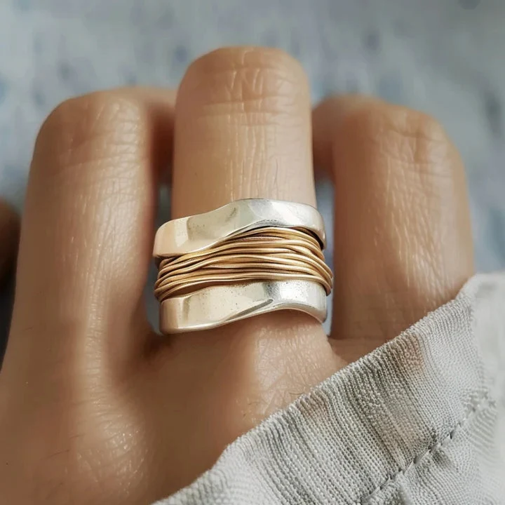 Sublim Ring i Sølv og Guld