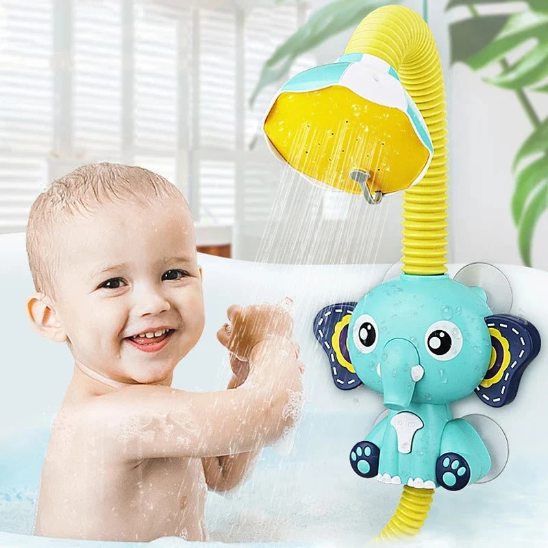 Bærbar elektrisk sprinkler til børn - Elefant til babyshower
