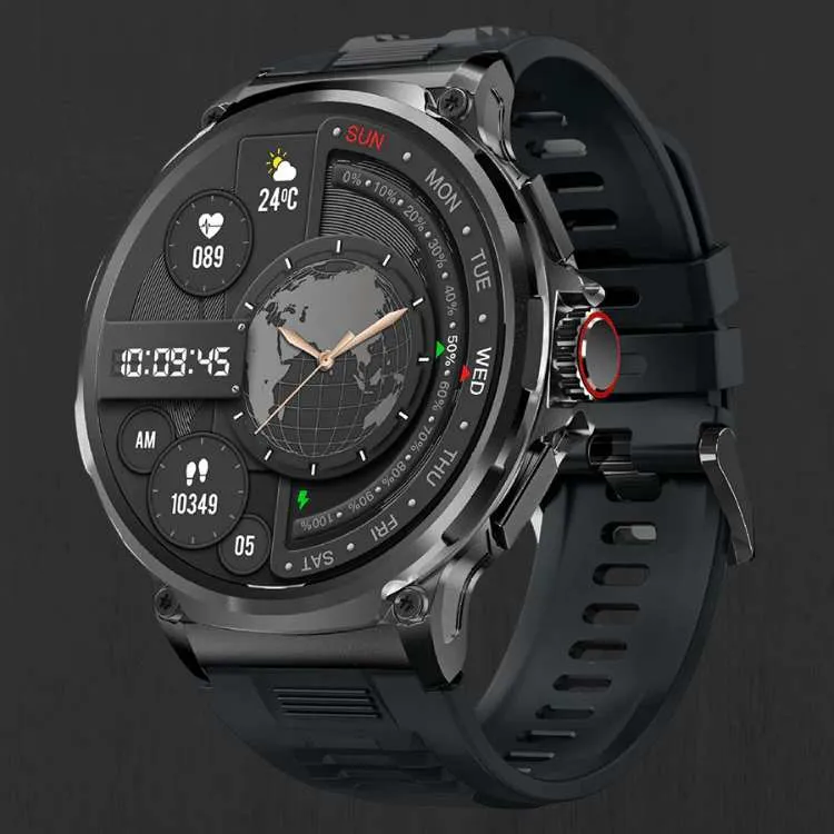 Robust Smartwatch – 10 Dages Batteri, Opkaldsnotifikationer og Sundhedsovervågning