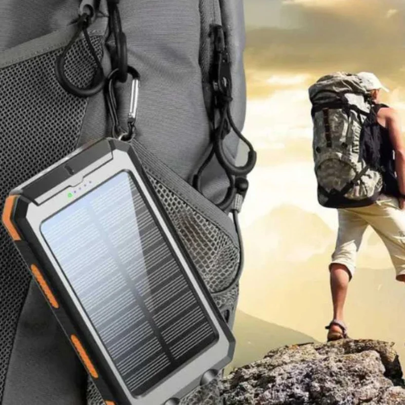 Solenergiesterk Batteri på 10.000mAh – Nødstrøm til Alle Forhold