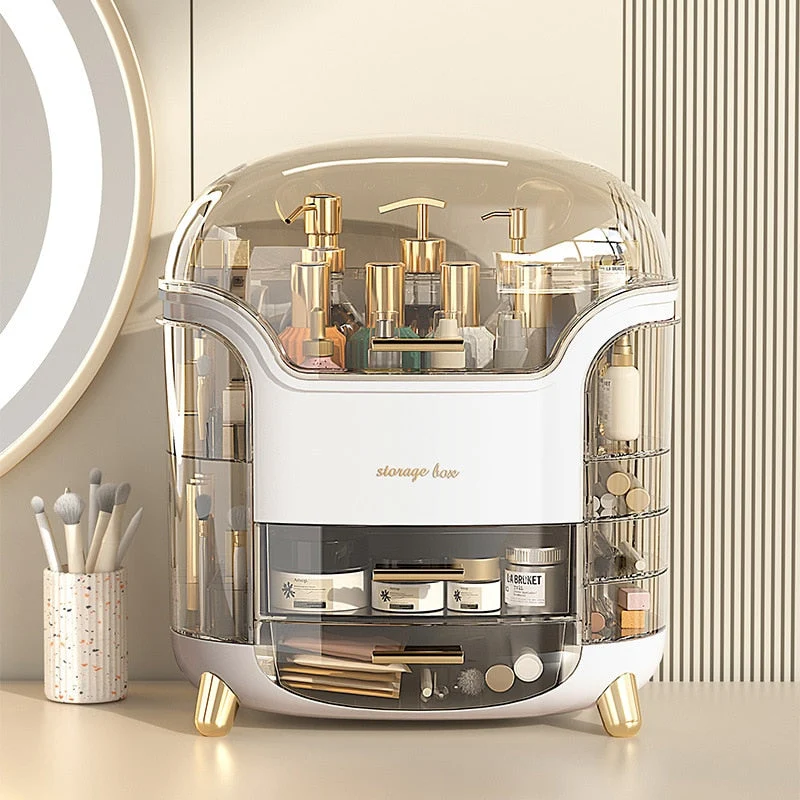 Stilfuld Makeup Organizer - Elegant Opbevaring til Skønhed