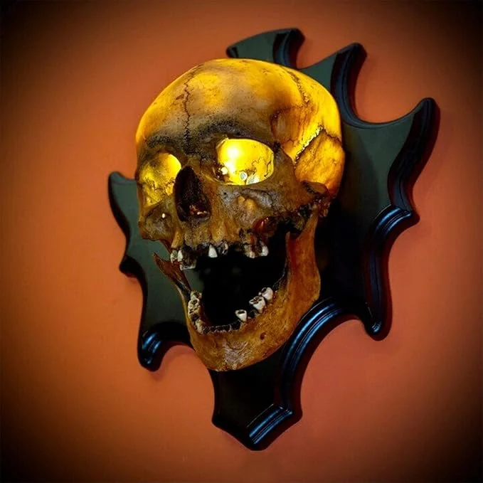 Skeletlampe i evig mørke