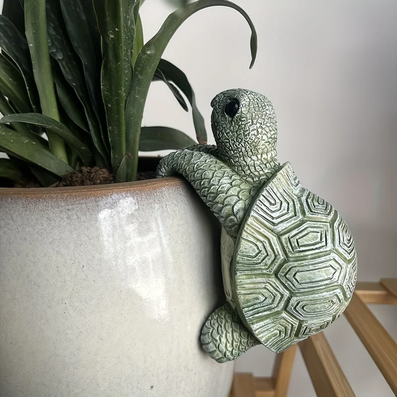 Sød hængeplante i skildpaddedesign – Perfekt til hjemmet og haven