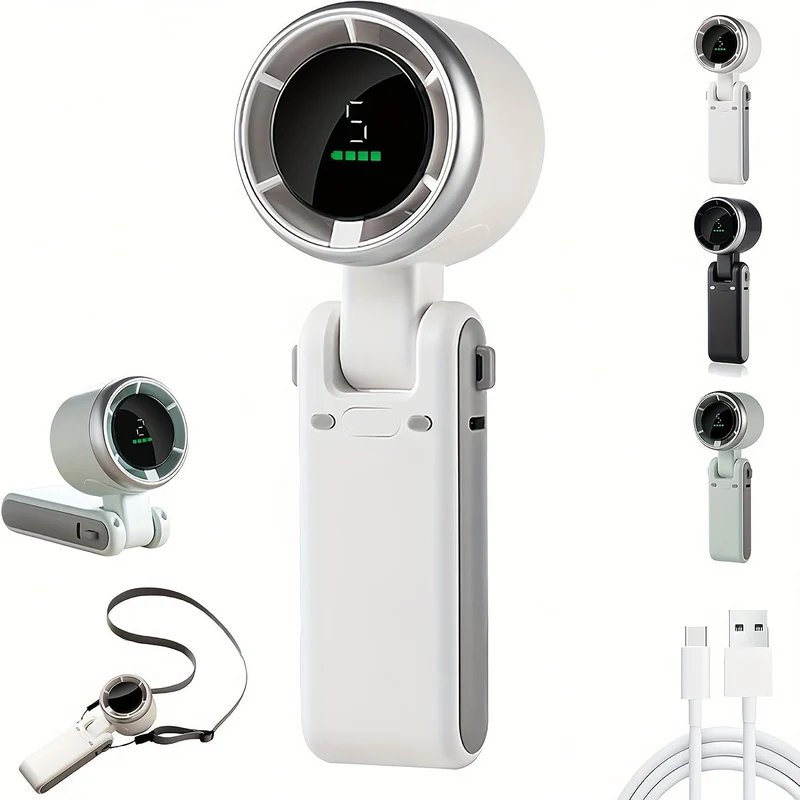 Kompakt USB Ventilator med 5 Hastigheder – 3-i-1 Design