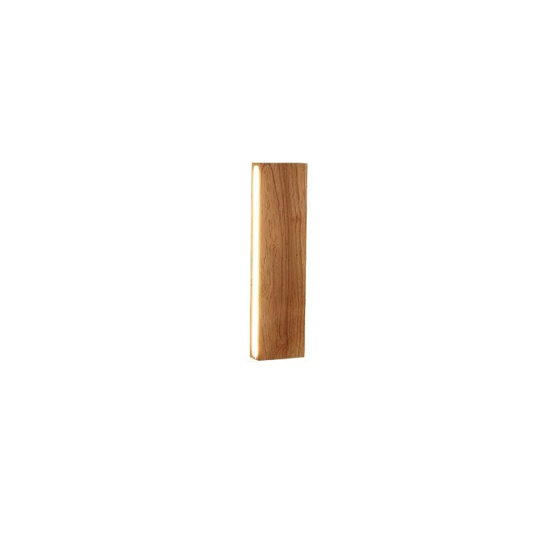 Stilfuld LED Væglampe i Træ – Minimalistisk Design og Komfortlys