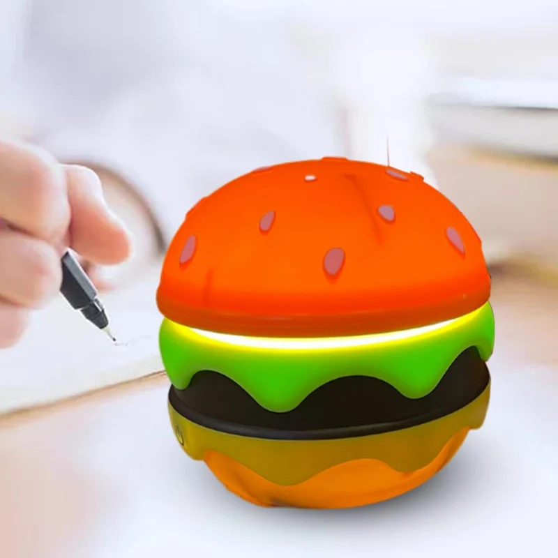 Foldbar Trådløs Unik Hamburger Bordlampe