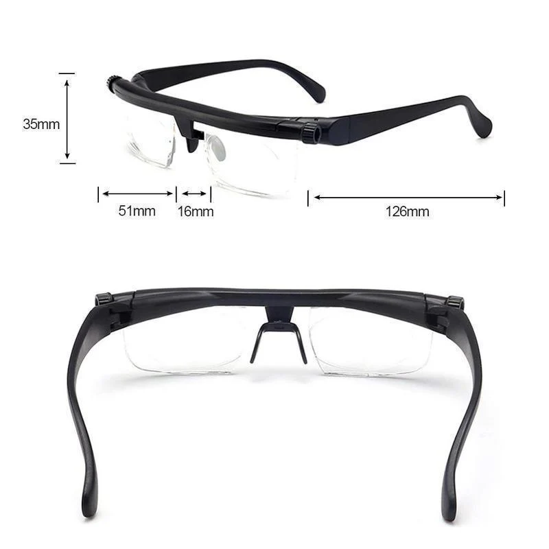 Fokuserbar læsebrille til unisex