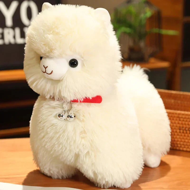 Fuzzy Alpaka Lama Plüschtøj med Klokke
