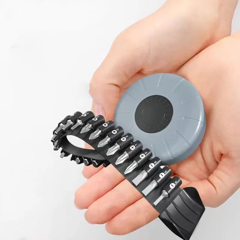 Fleksibelt skruetrækker sæt med bølgebånd design