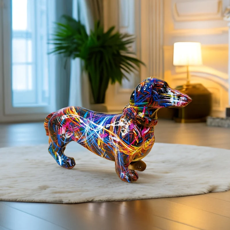 Graffiti Dackel Skulptur i unik design
